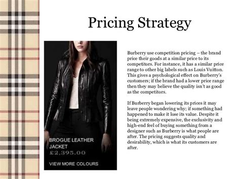 burberry pricing strategy.